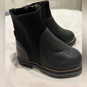 River Island Black Boots‎ Size Toddler 5